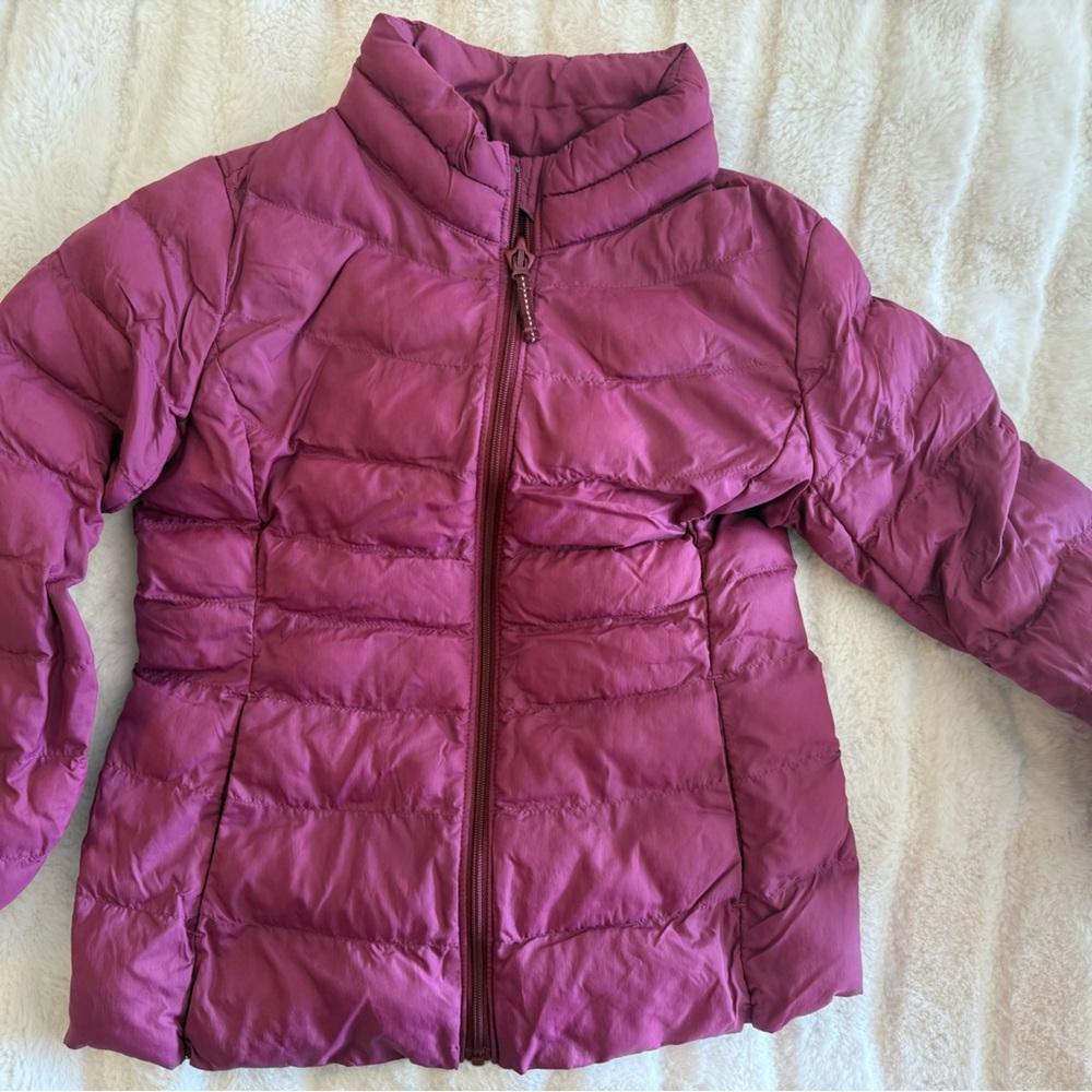 Uniqlo Girls' Magenta Quilted Puffer Jacket